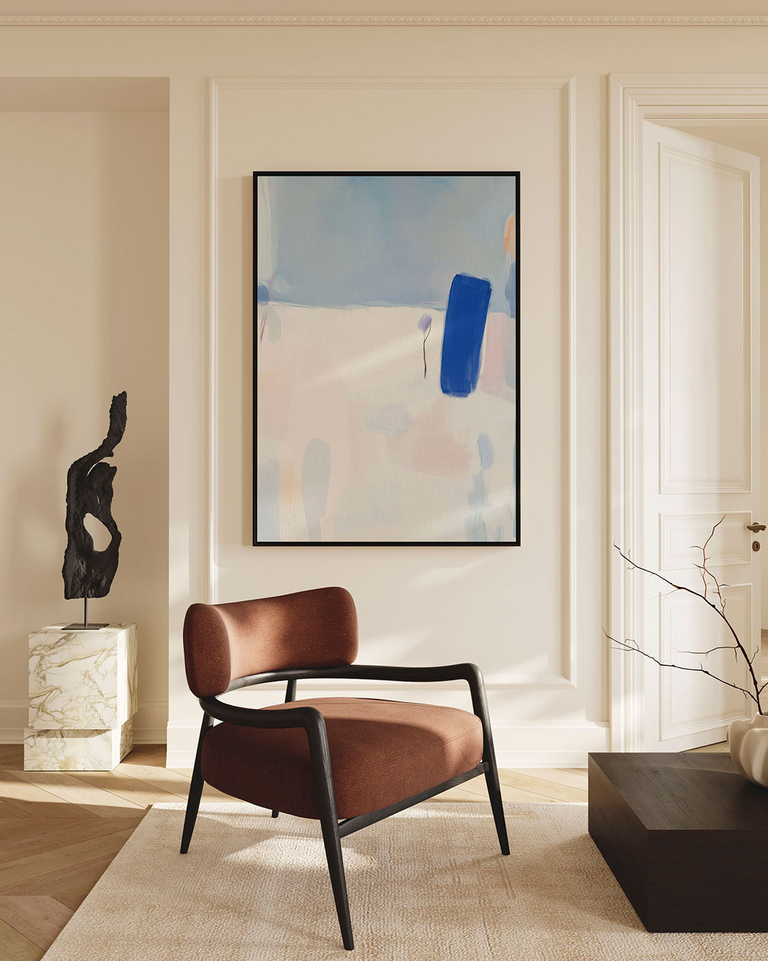 Kleurencompositie – staand wanddecoratie kunstwerk