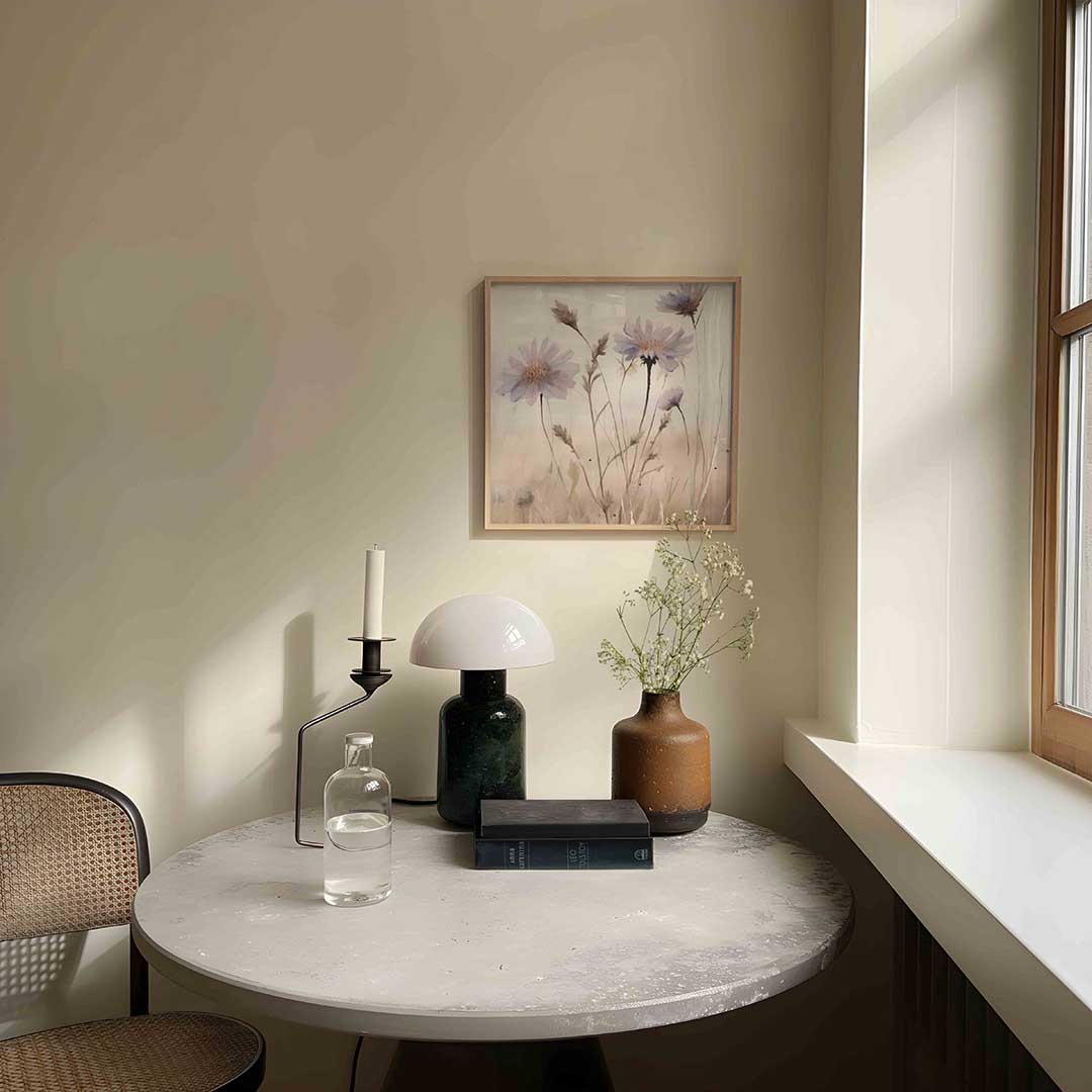 Wilde bloemen – botanische poster in vierkant formaat