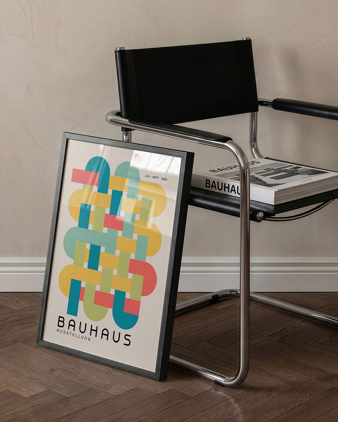 Vormweefsel – staande Bauhaus poster voor aan de muur