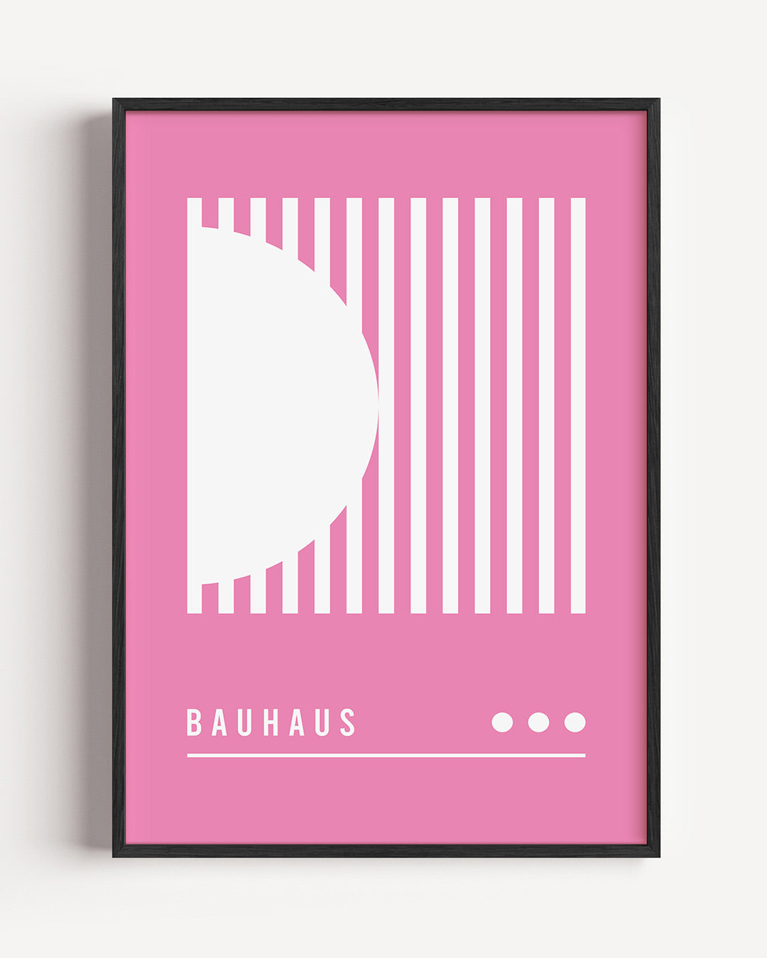 Lijnen en vlakken – staande Bauhaus poster als wanddecoratie