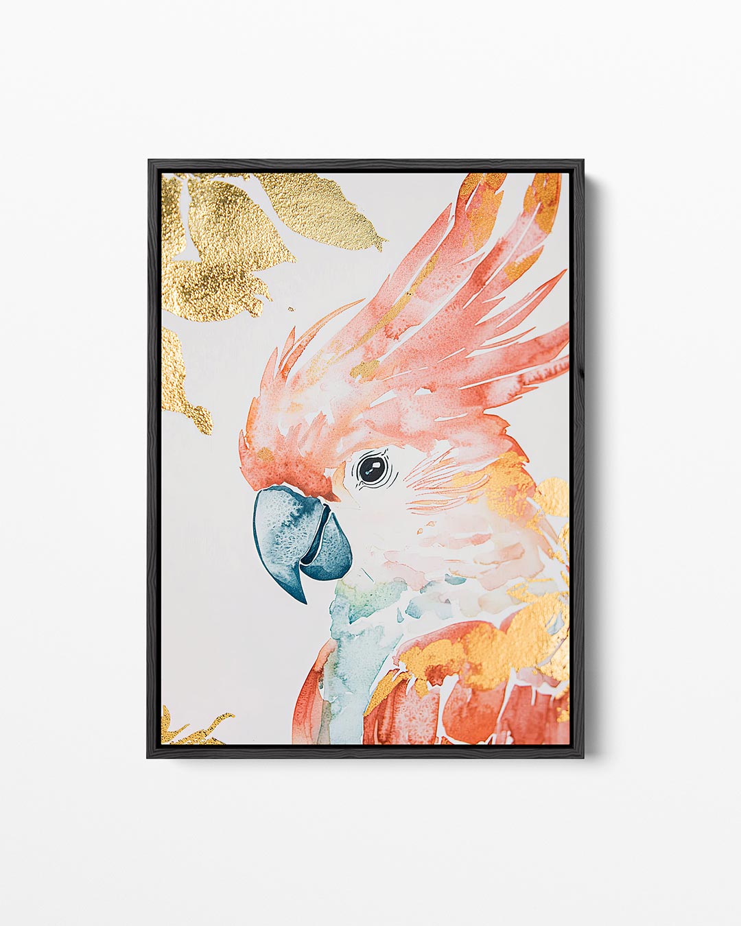 Vrolijke vogel illustratie – staand wanddecoratie kunstwerk