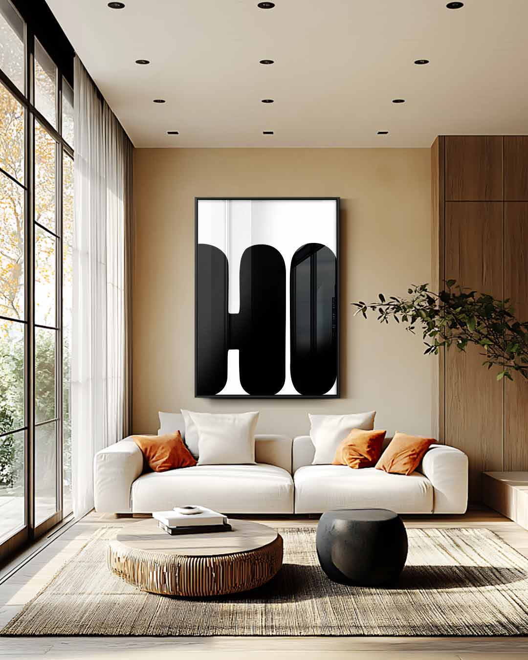 Moderne Typografie – canvas wanddecoratie in portret formaat