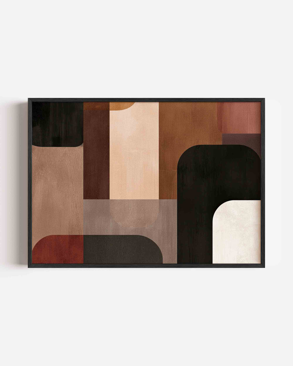 Abstracte vormen – abstracte landscape poster als wanddecoratie