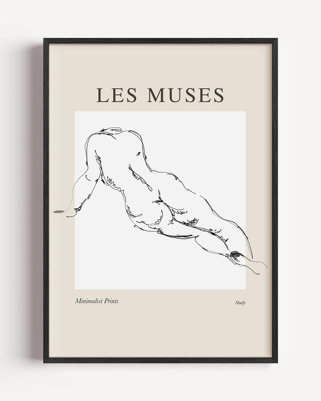 Minimalistische Kunstposter - Les Muses – lijntekening portret poster als wanddecoratie