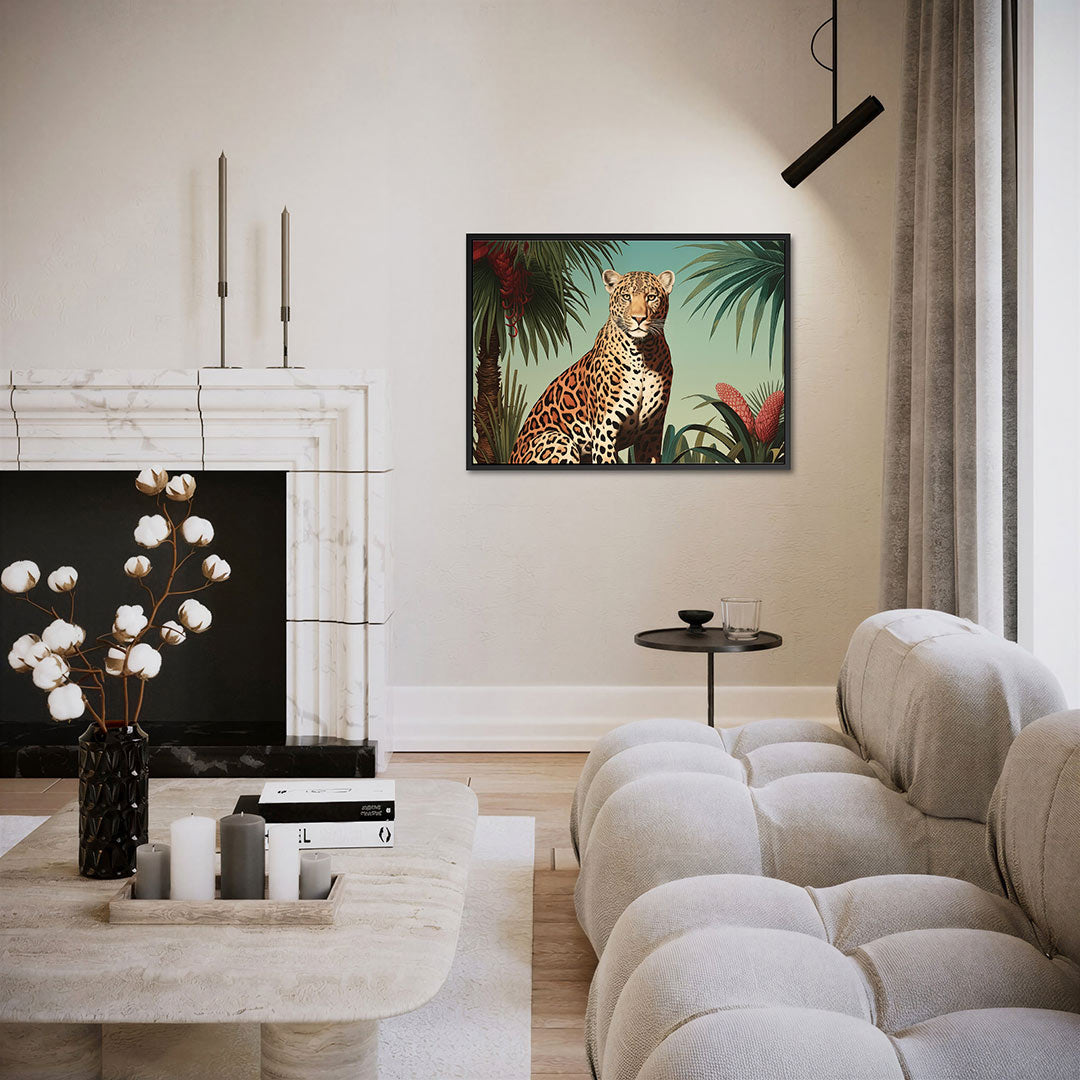 Jungle dierportret – liggende wanddecoratie