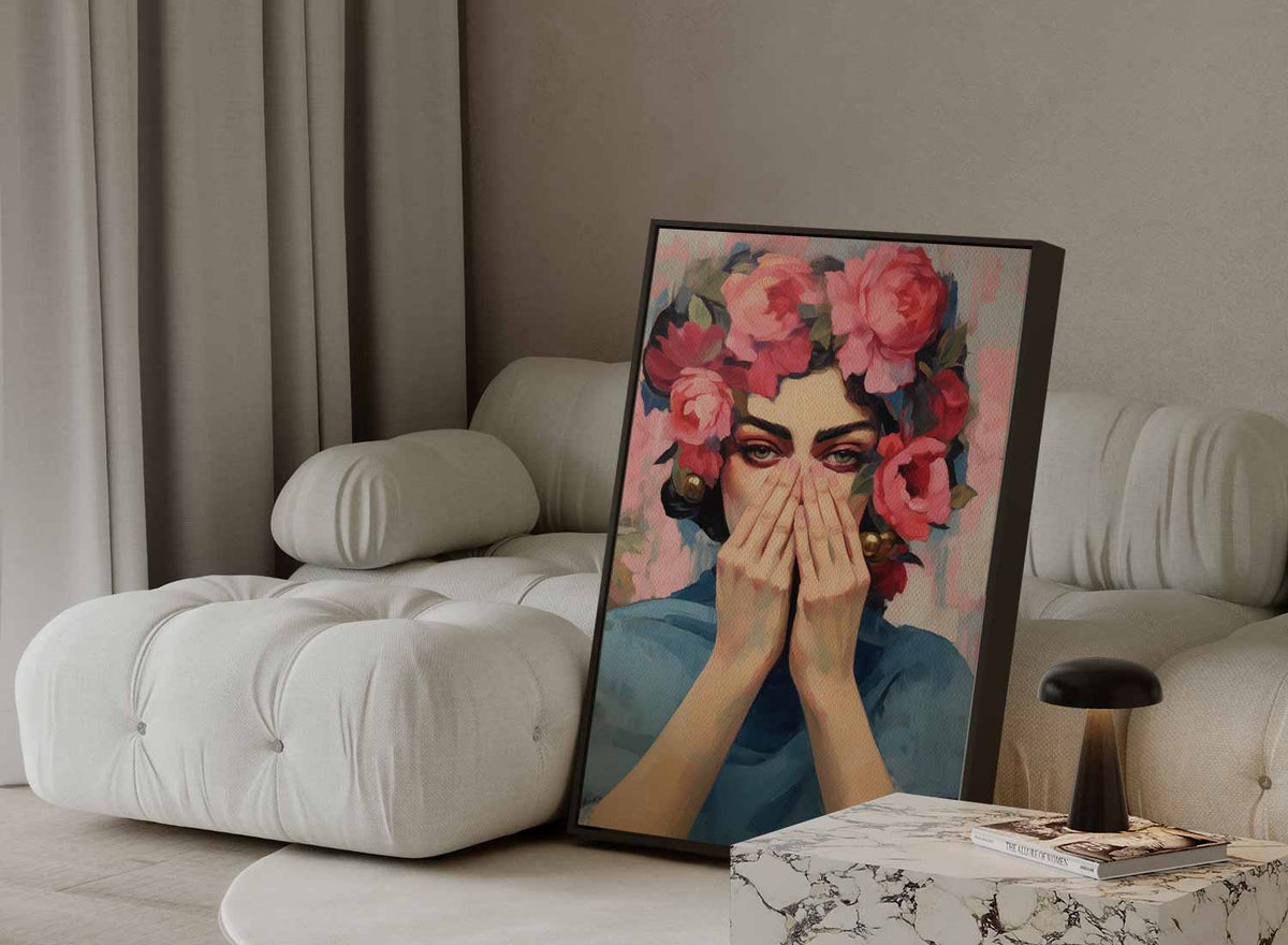 Bloemige Mystiek – portret kunstwerk als wanddecoratie, afbeelding 13