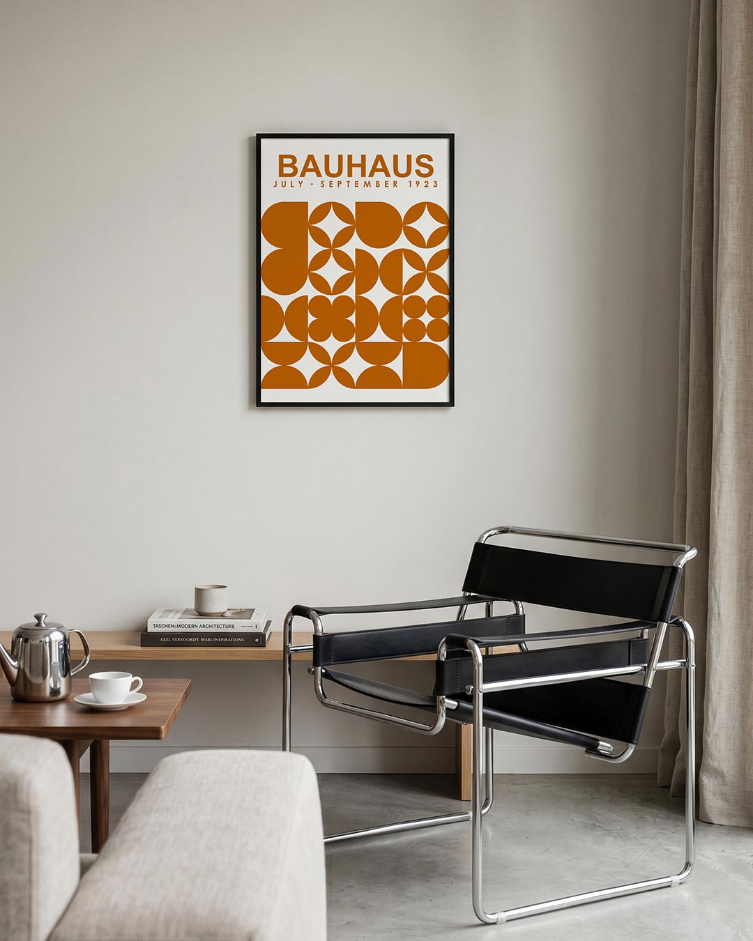  – geometrische Bauhaus poster in staand formaat