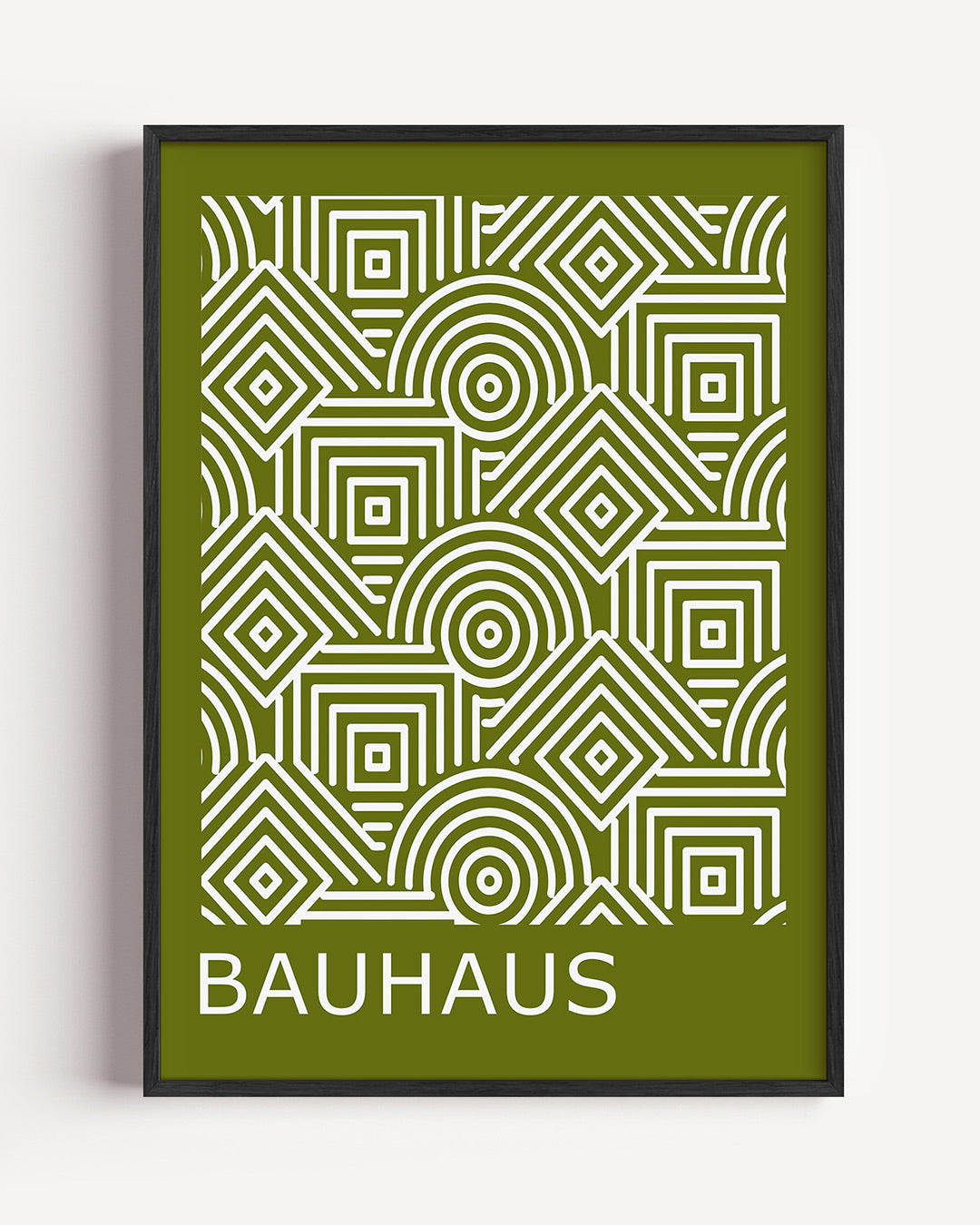 Lijnen en patronen – staande Bauhaus poster als wanddecoratie