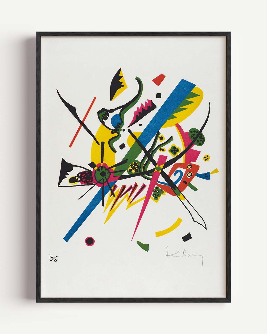 Vrolijke Abstracte Kleurenmix – Popart en Streetart portret poster als wanddecoratie