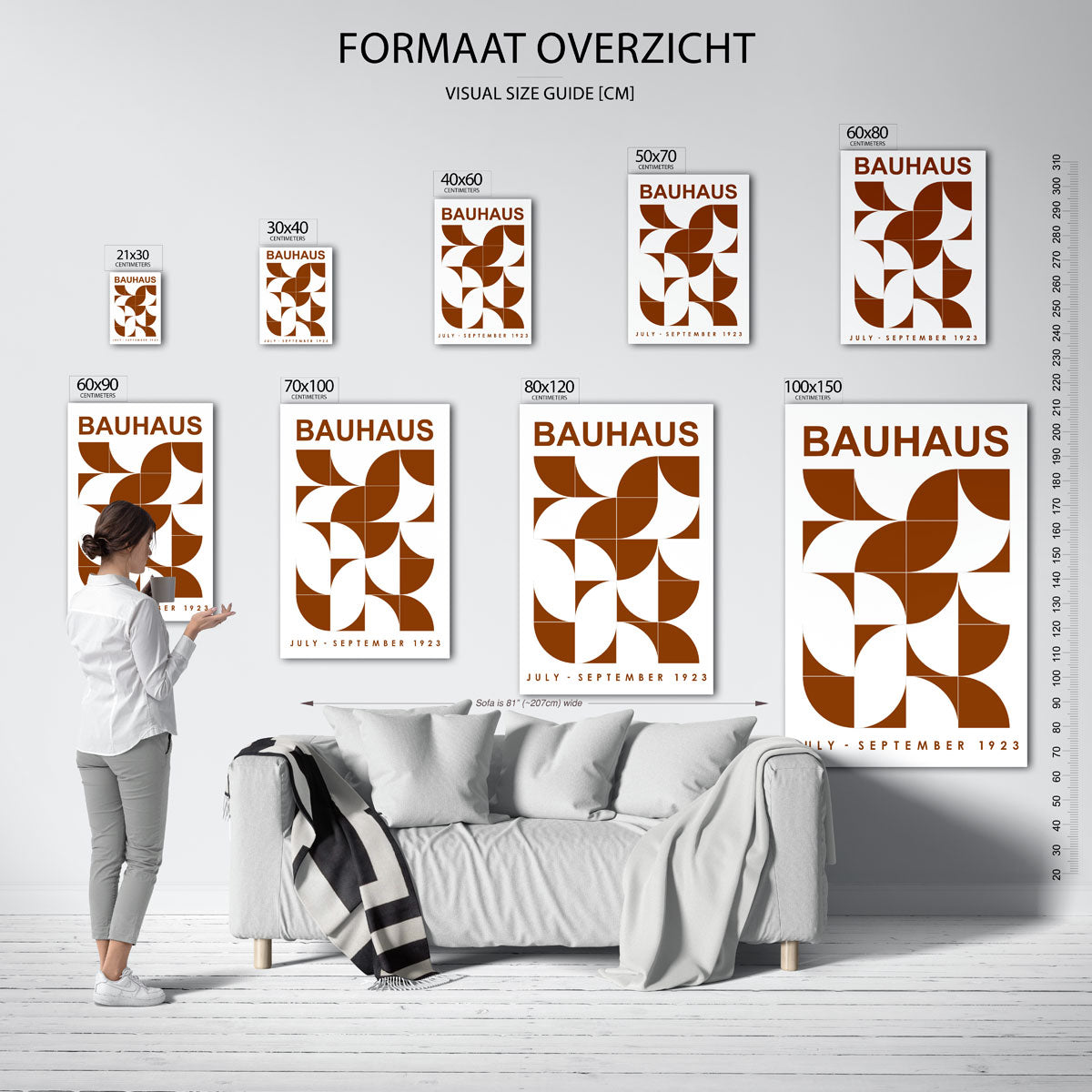 Vorm en balans – Bauhaus poster als moderne geometrische wanddecoratie