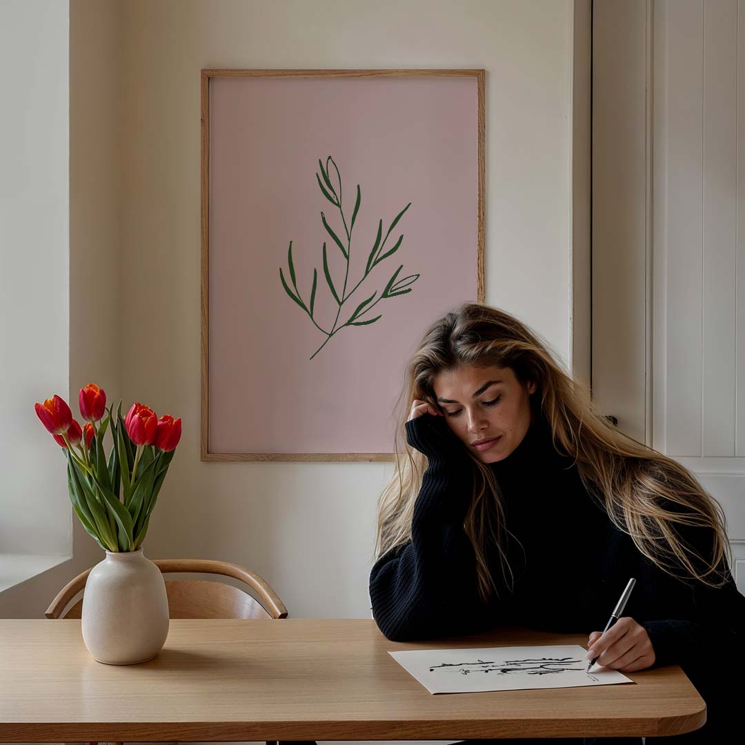 Botanische Bladeren – culinaire wandkunst als portret poster