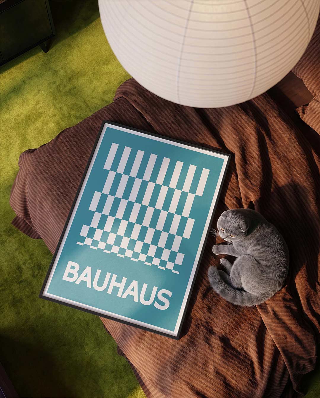 Vorm en ritme – moderne Bauhaus wandkunst als poster