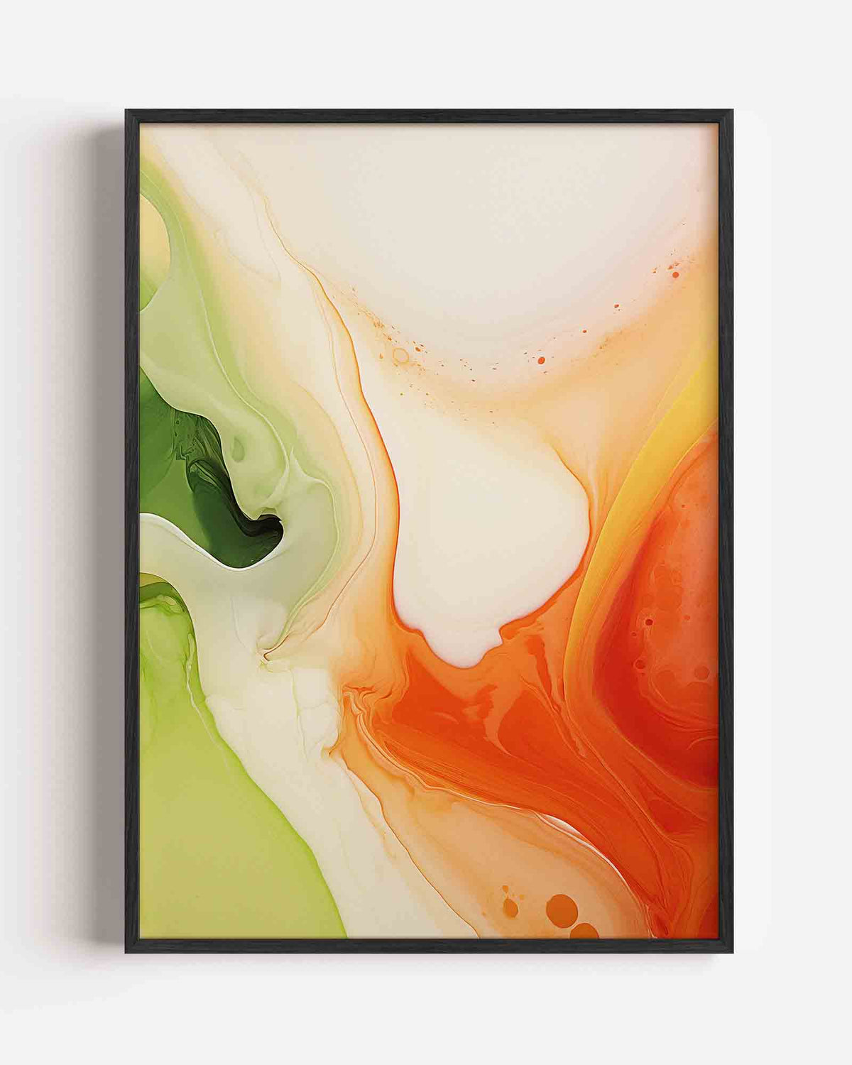 Vloeiende kleuren – Kleur & Vormen portret poster als wanddecoratie
