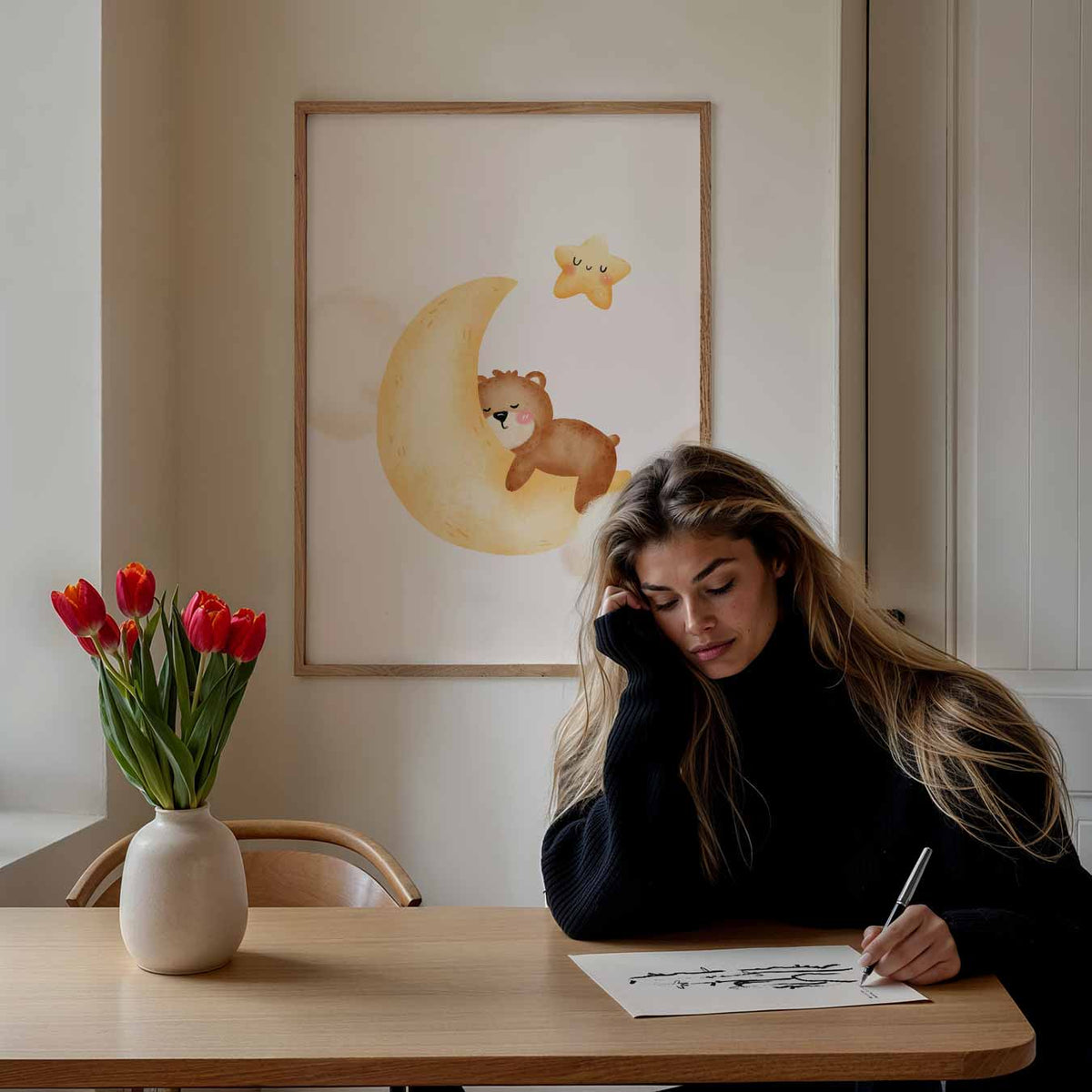 Dromerige Beren – staande muurposter voor de kinderkamer