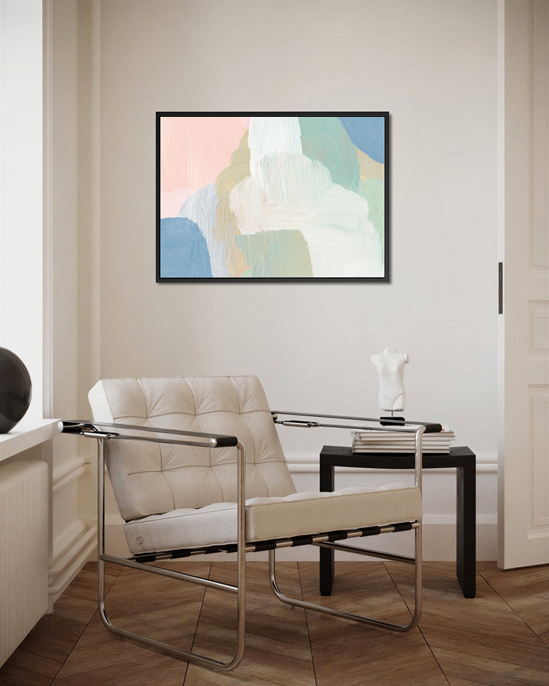 Zachte kleurencompositie – Serene – kunstwerk op canvas, dibond of plexiglas