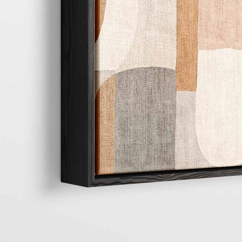 Zachte Aardetinten Abstractie – plexiglas kunstwerk als wanddecoratie