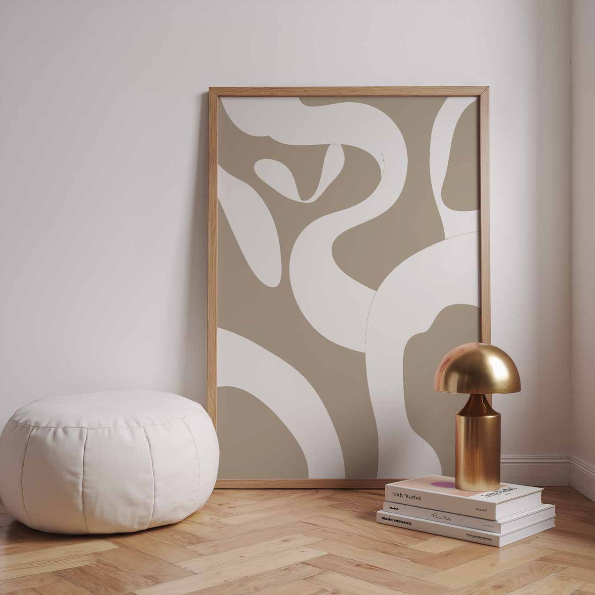 Modern Abstracte Wanddecoratie – staande kleurrijke abstracte wanddecoratie van WallArtistic