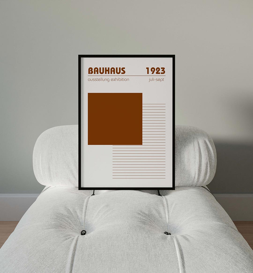 Vorm en lijnen – moderne Bauhaus wandkunst als poster