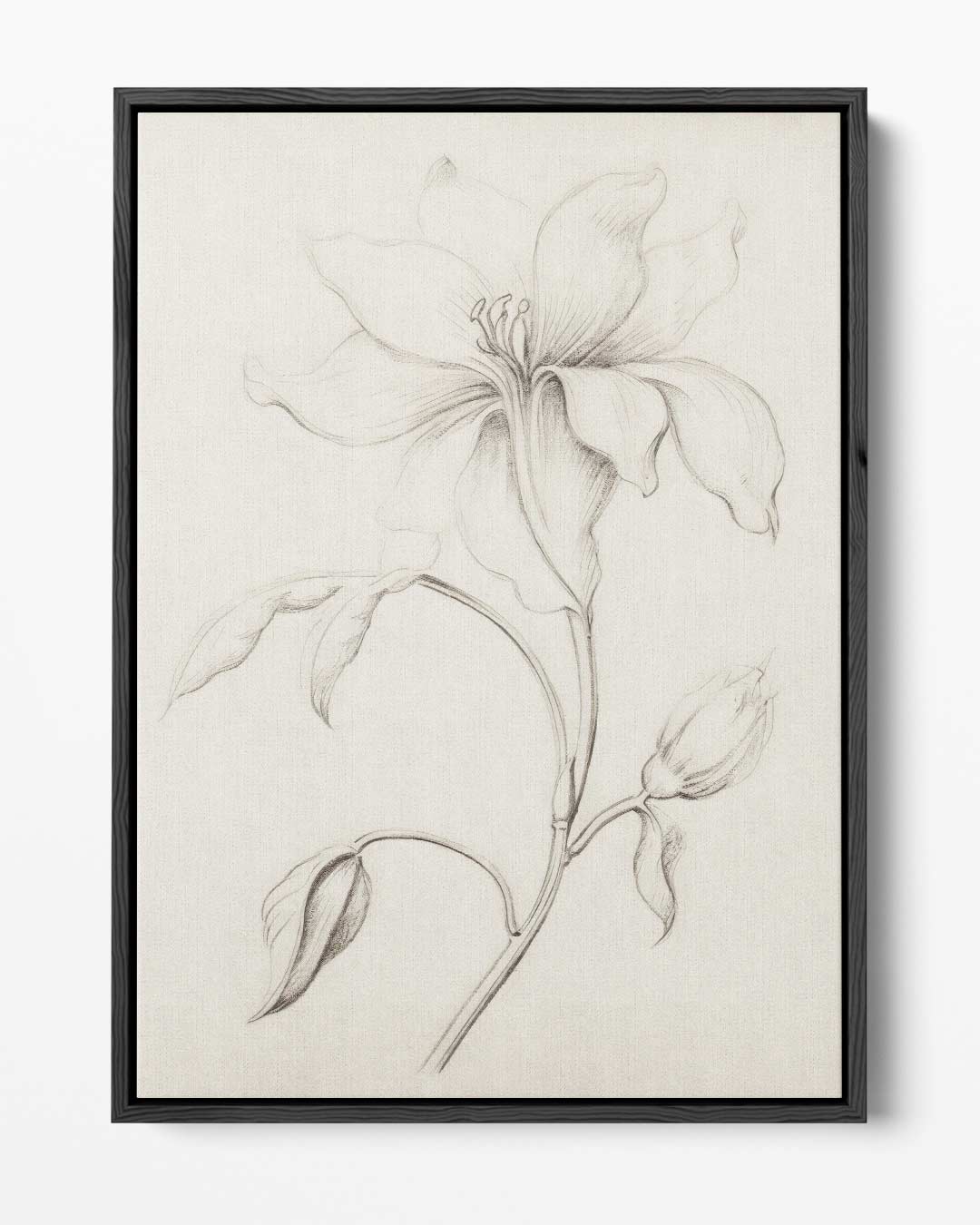 Subtiele Bloemenpracht – portret kunstwerk als wanddecoratie