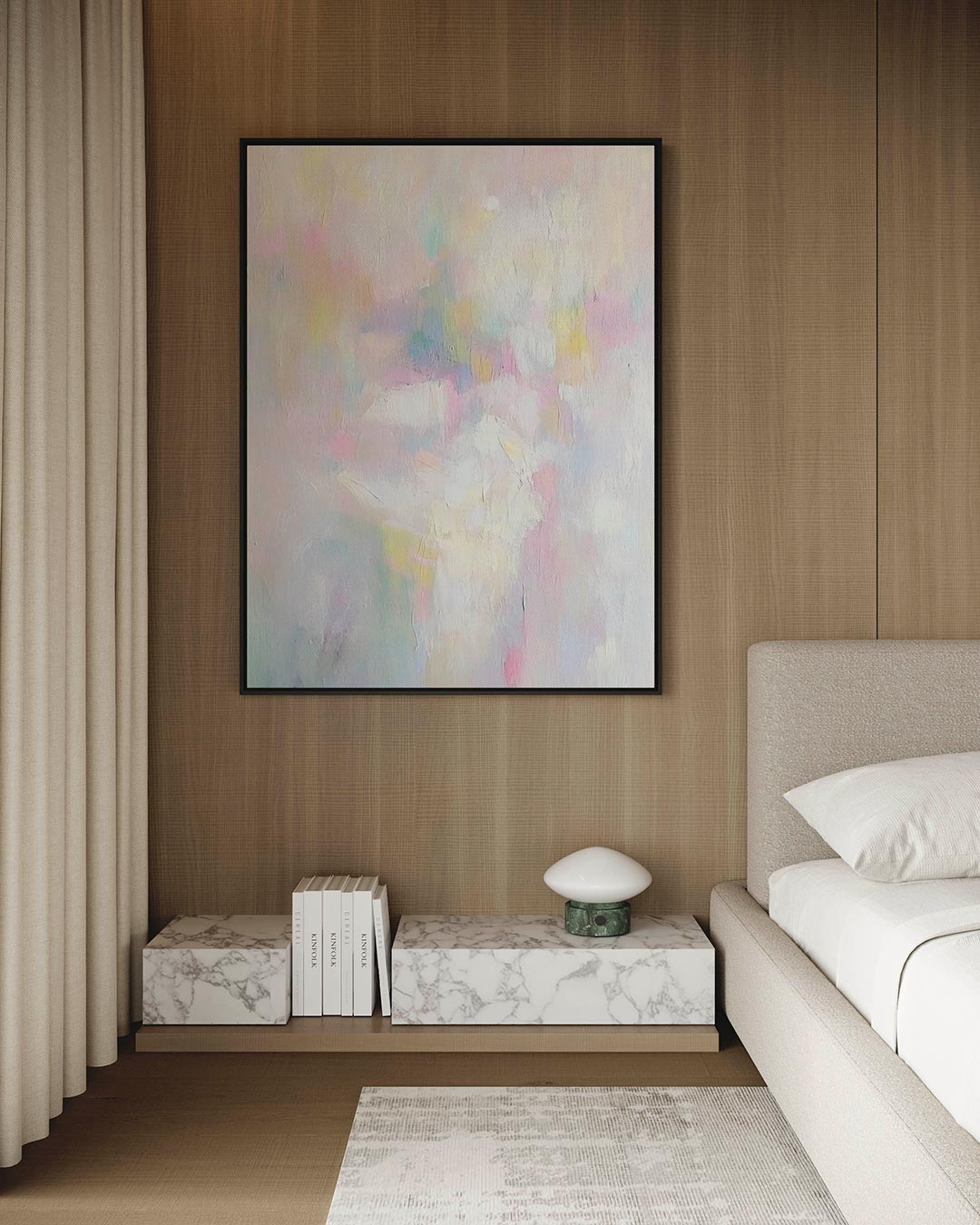 Zachte kleurencompositie – Kleurencompositie – kunstwerk op canvas, dibond of plexiglas