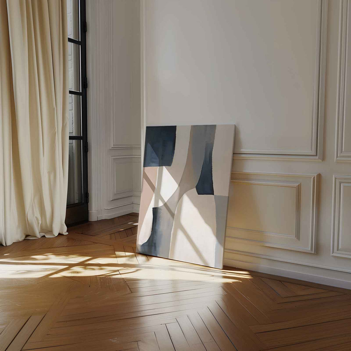 Subtiele Kleurencompositie – portret kunstwerk als wanddecoratie, afbeelding 14