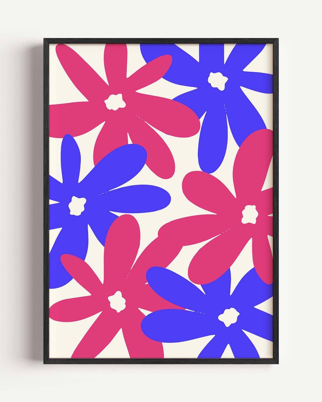 Bloemenpracht in Felle Kleuren – bloemen portret poster als wanddecoratie