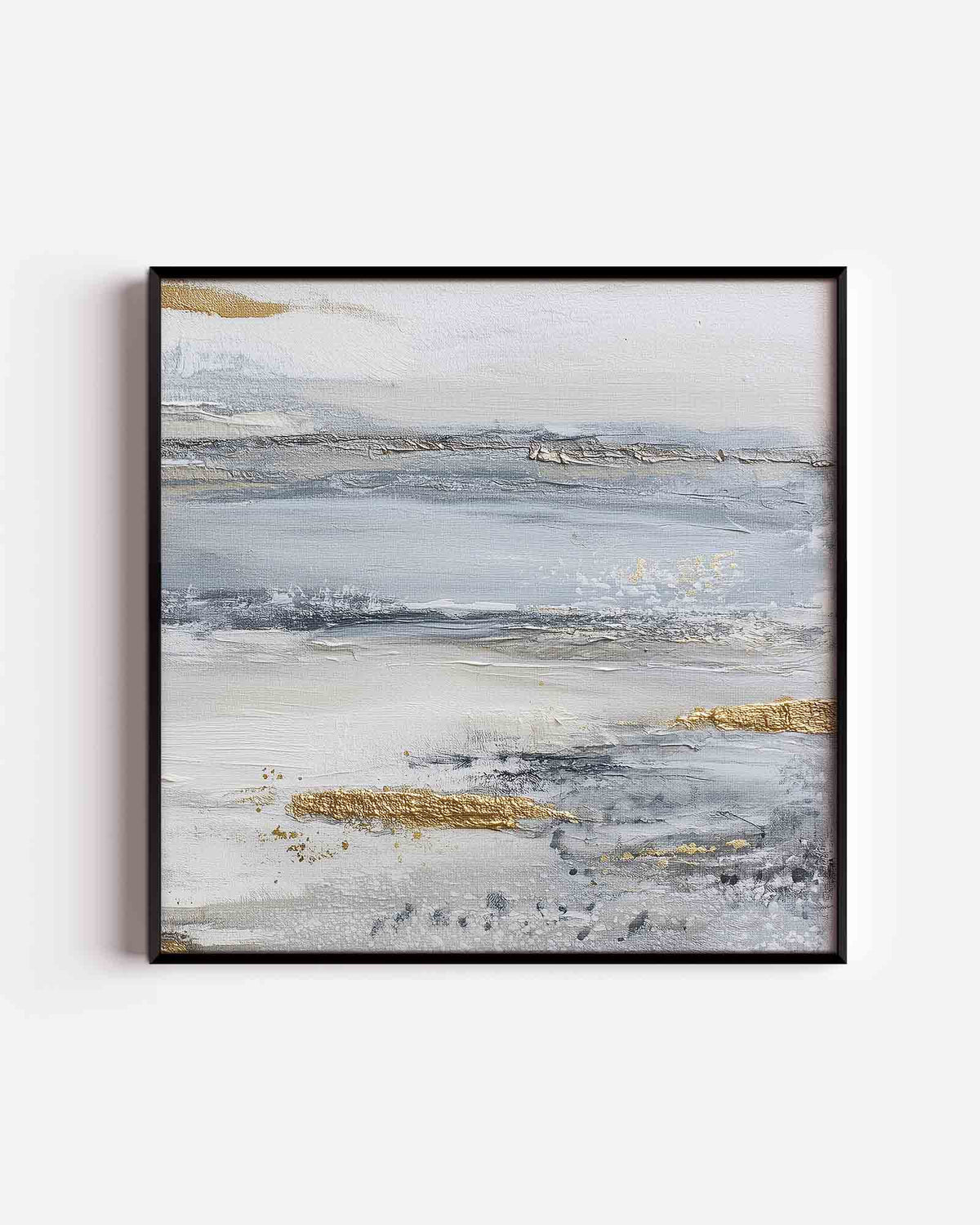 Abstracte landschapsweergave – abstracte vierkante poster als wanddecoratie