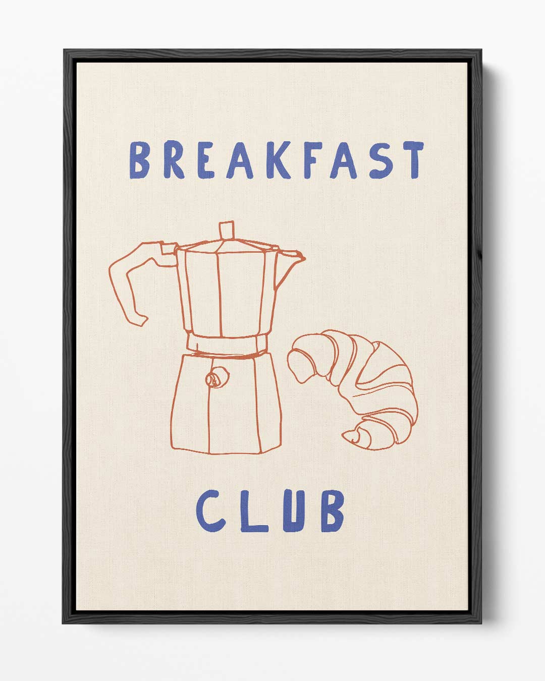 Breakfast Club Poster – portret kunstwerk als wanddecoratie