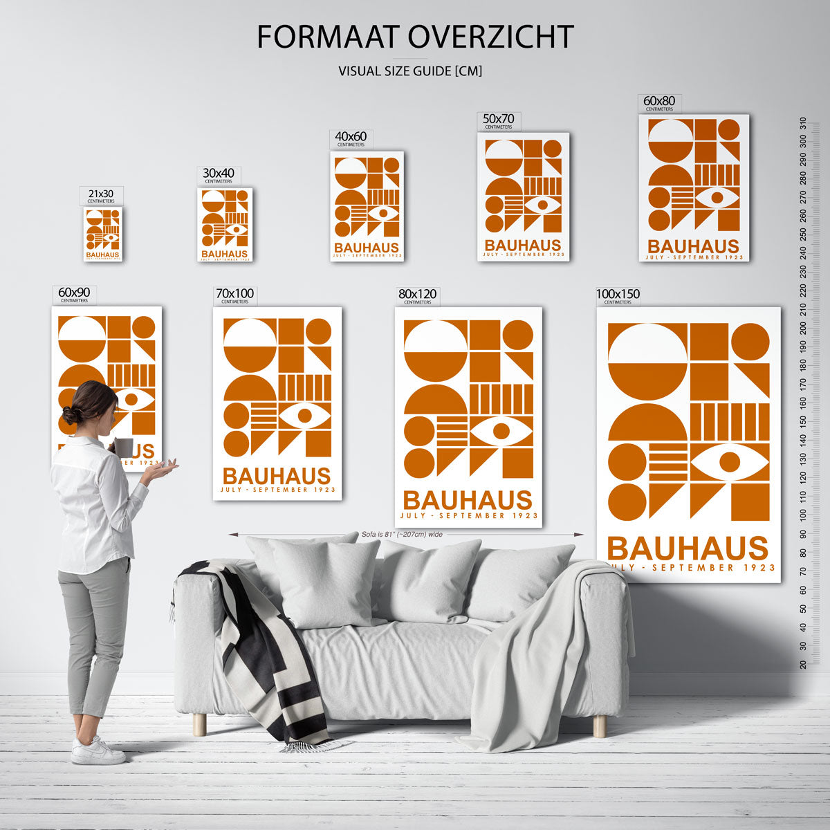  – geometrische poster in Bauhaus-stijl van WallArtistic