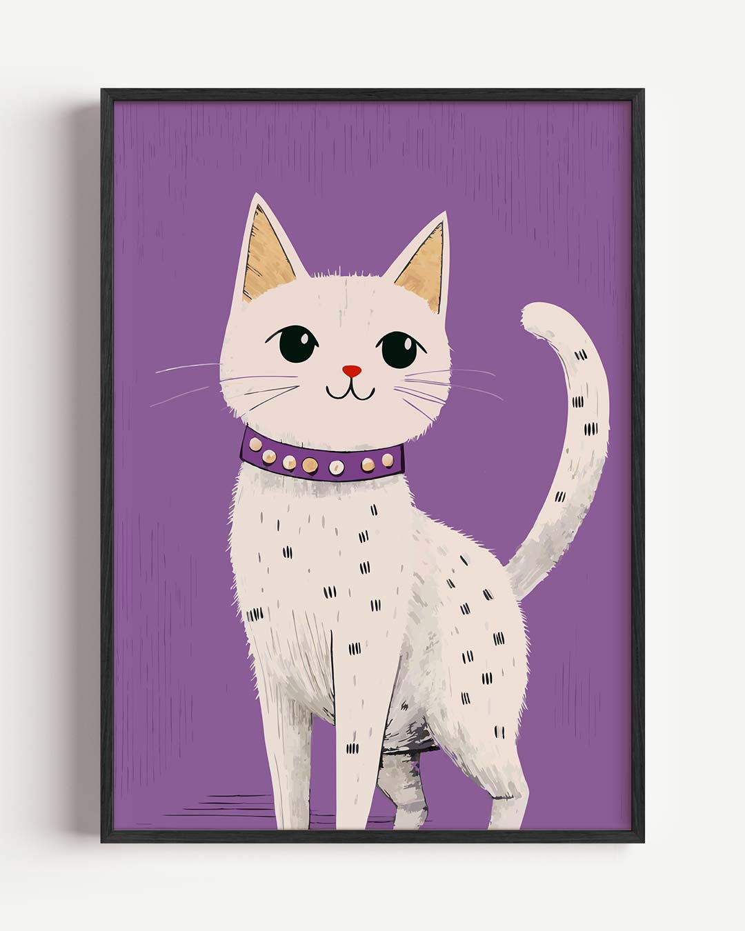 Lieve Kat Poster voor Dierenliefhebbers – kids portret poster als wanddecoratie