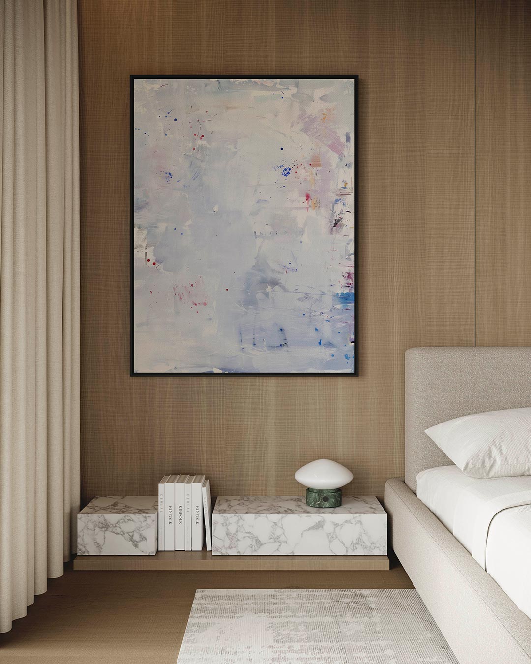 Kleurrijke vegen – staand wanddecoratie kunstwerk