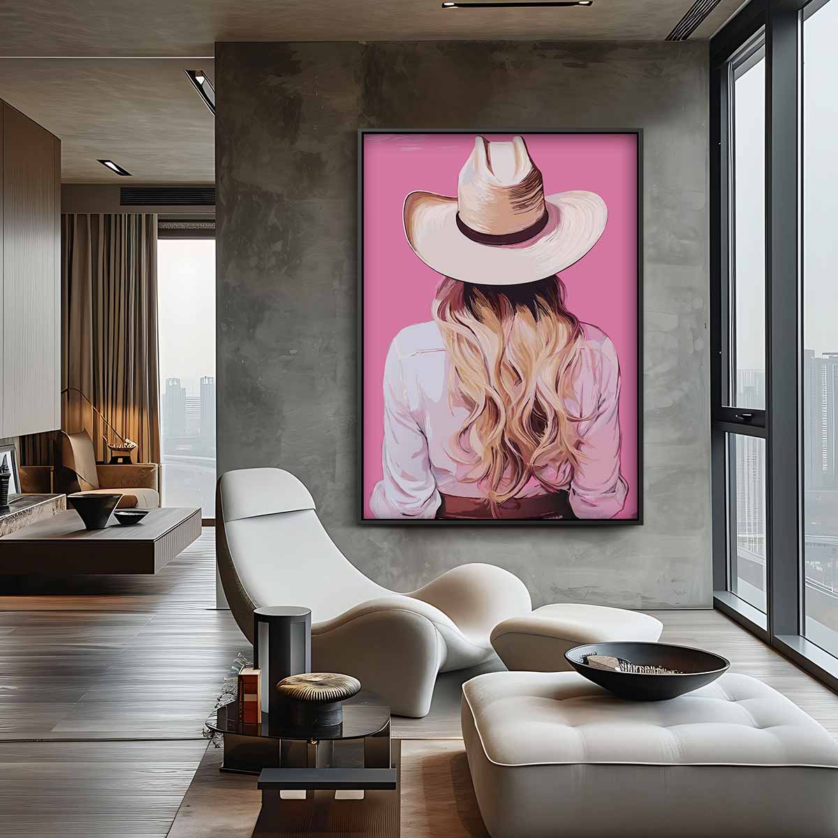 Cowboy Glamour – staand kunstwerk voor modern interieur