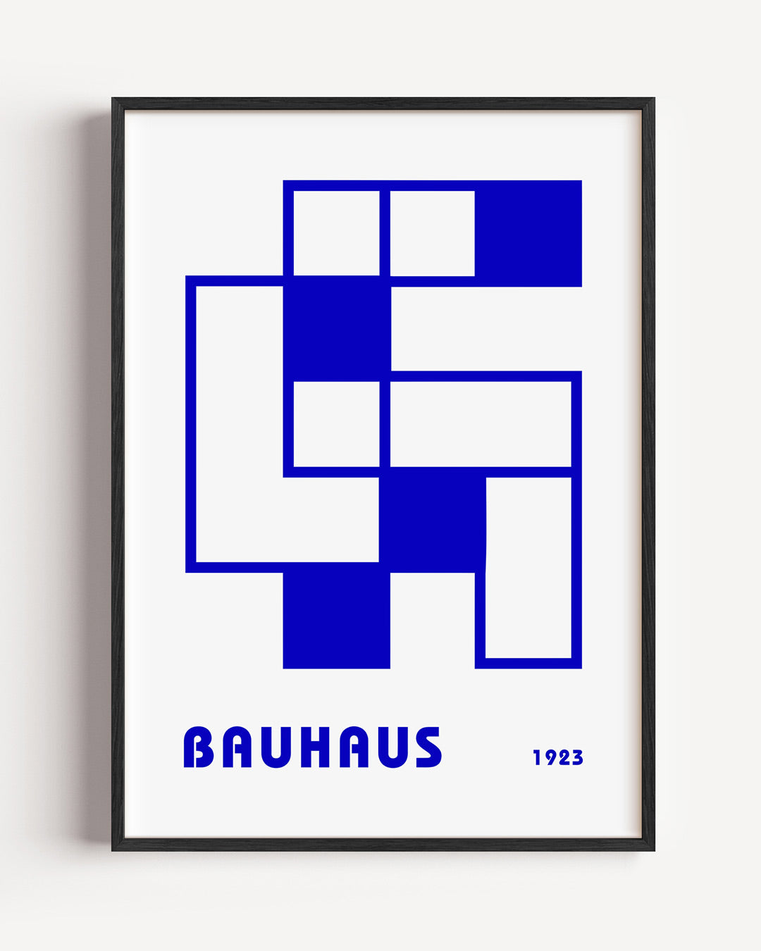 Vormen en vlakken – staande Bauhaus poster als wanddecoratie