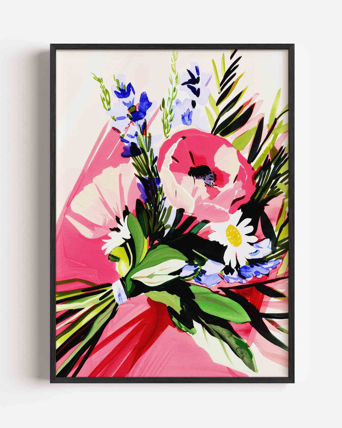 Bloemenboeket – keuken portret poster als wanddecoratie