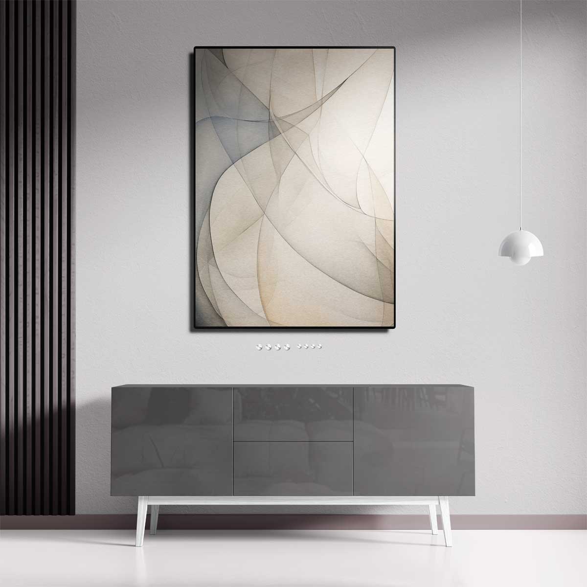 Zachte Lijnen Symfonie – dibond kunstwerk als wanddecoratie