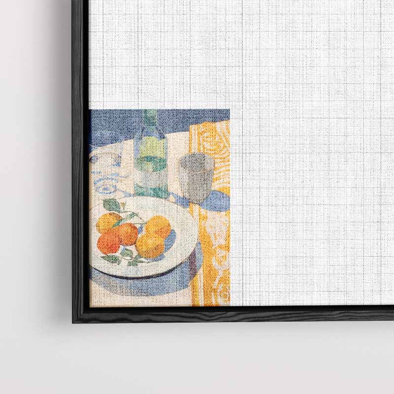 Mediterraanse Stilleven in Zonlicht – staand kunstwerk voor modern interieur