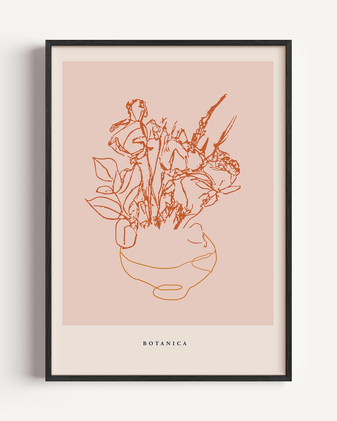 Botanica Lijntekening – keuken portret poster als wanddecoratie