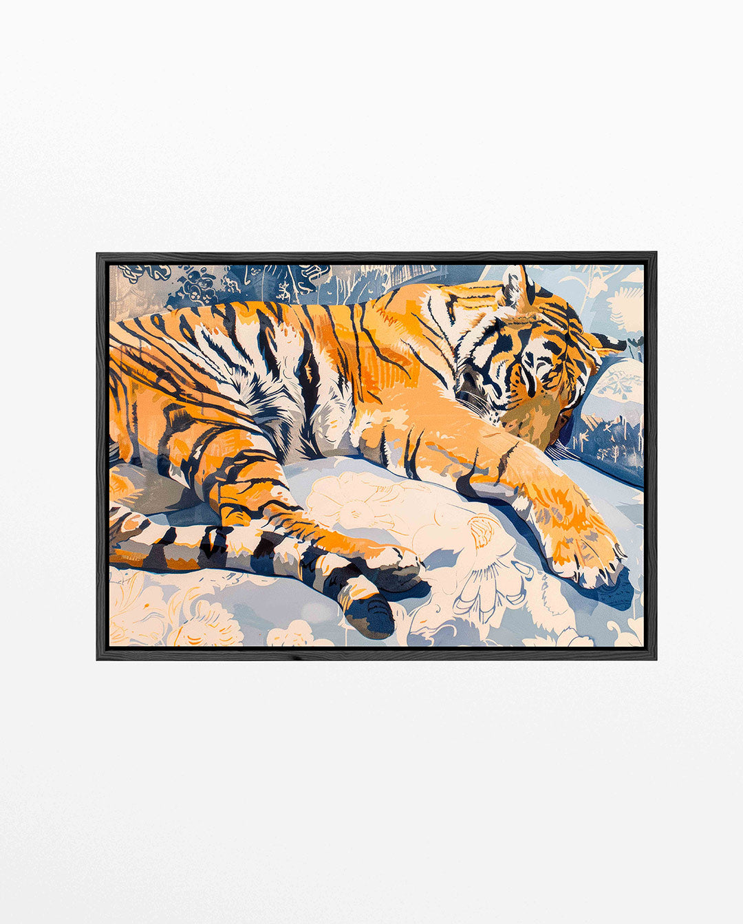 Dromende tijger – liggend wanddecoratie kunstwerk