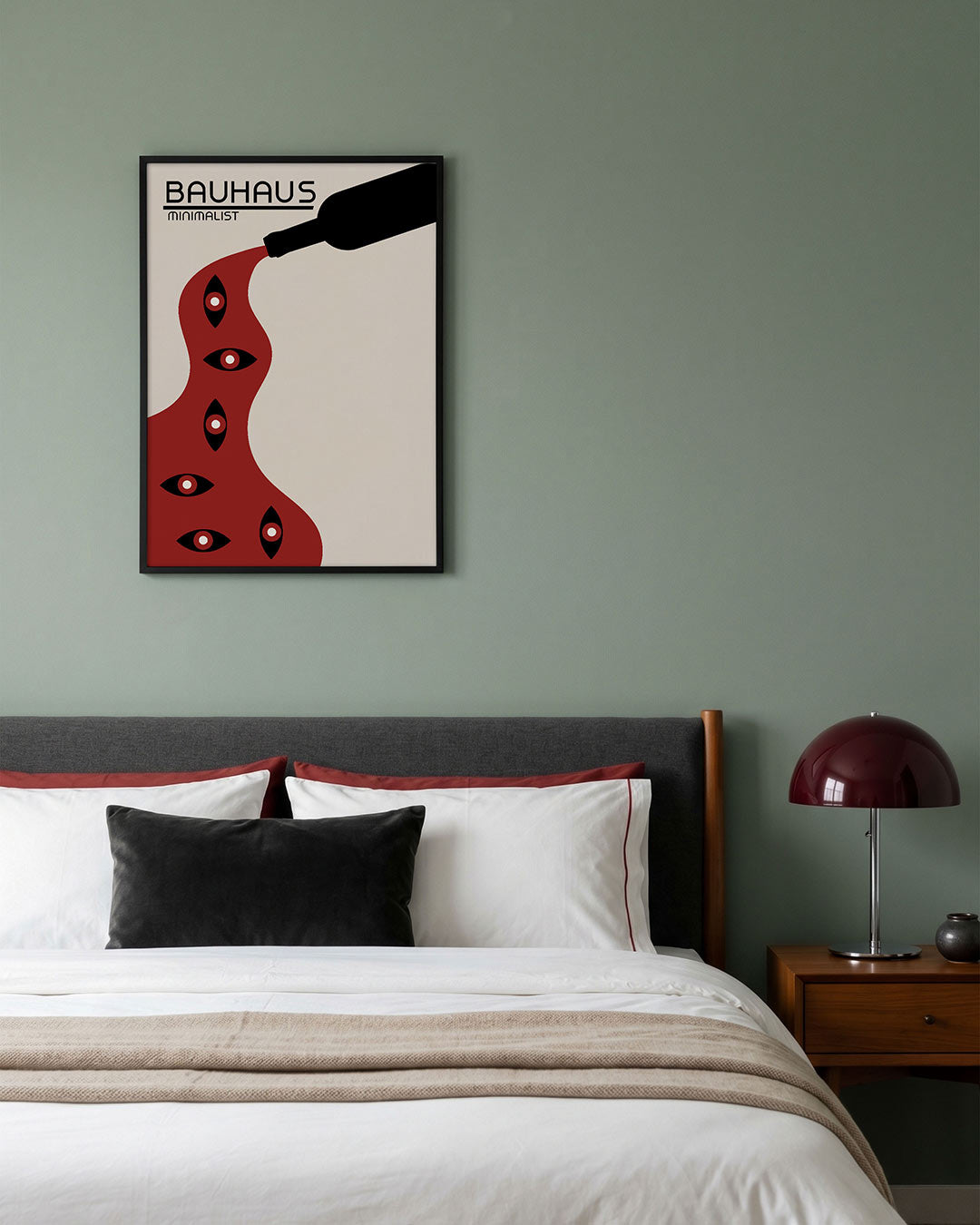 Vormen en vlucht – geometrische poster in Bauhaus-stijl van WallArtistic