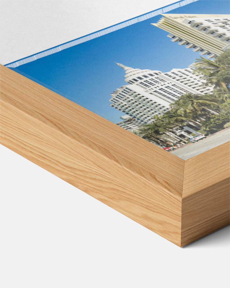 Zonnig Miami Art Deco – staande muurposter met zomerse uitstraling