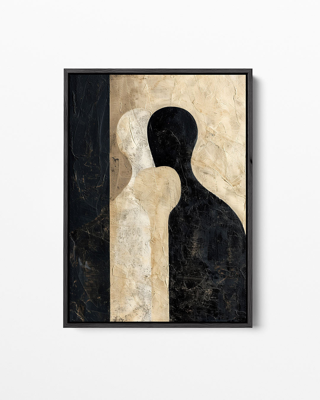 Tegenovergestelde silhouetten – staand wanddecoratie kunstwerk