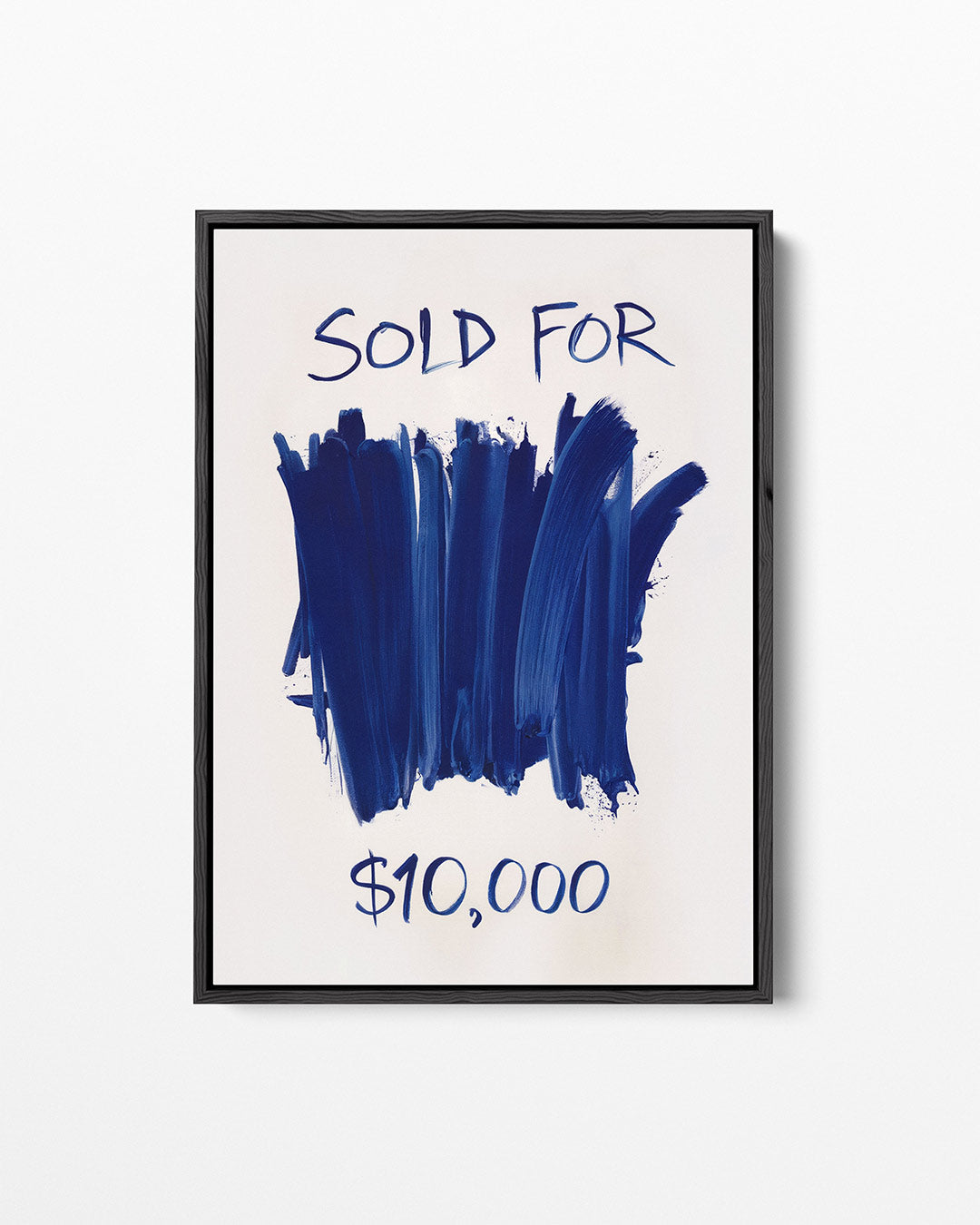 Blauwe streken – staand wanddecoratie kunstwerk