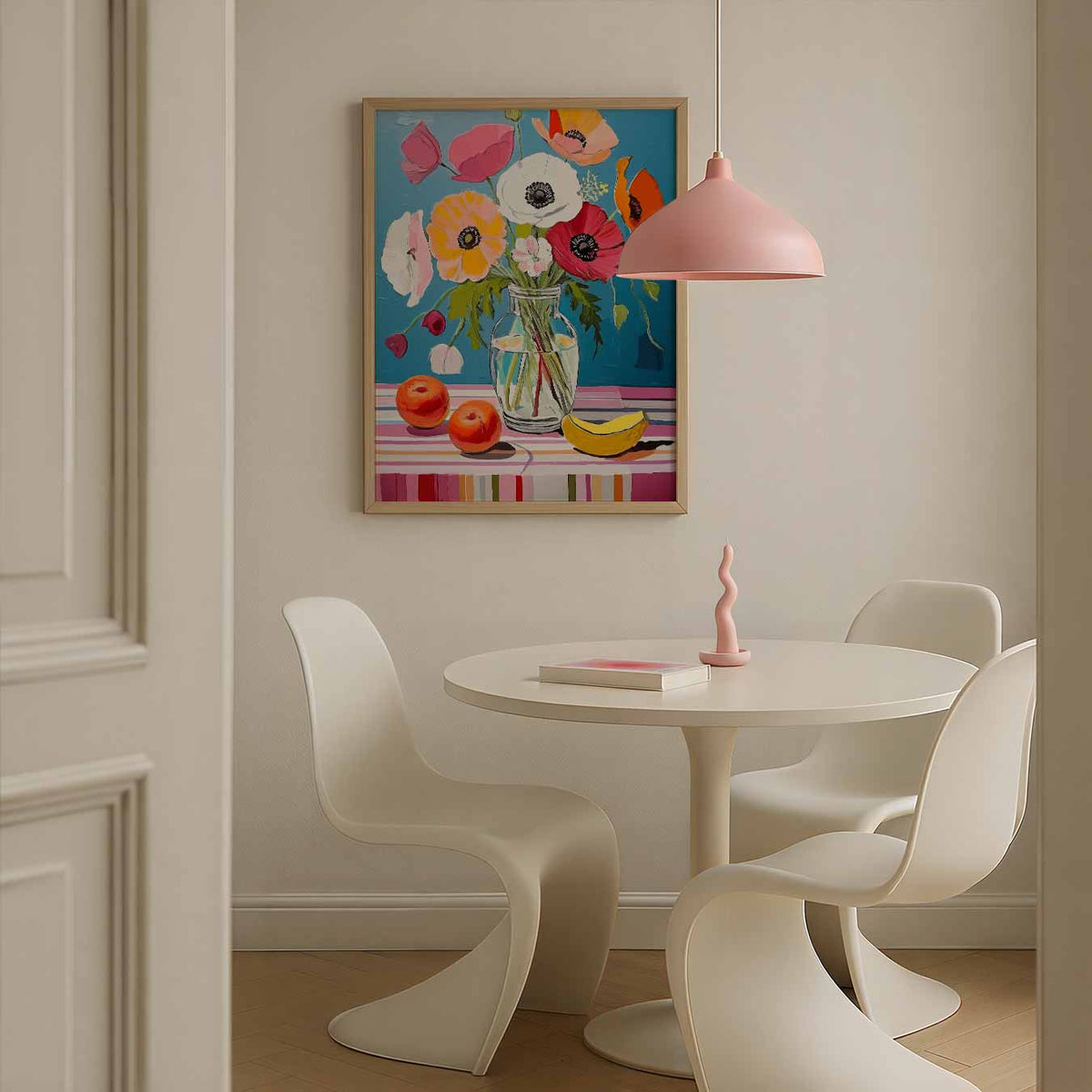 Bloemenpracht in Vaas – bloemen poster in staand formaat