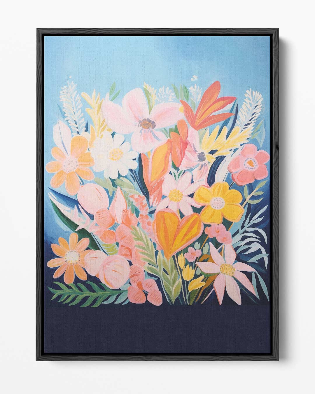 Vrolijke Bloemenpracht – portret kunstwerk als wanddecoratie