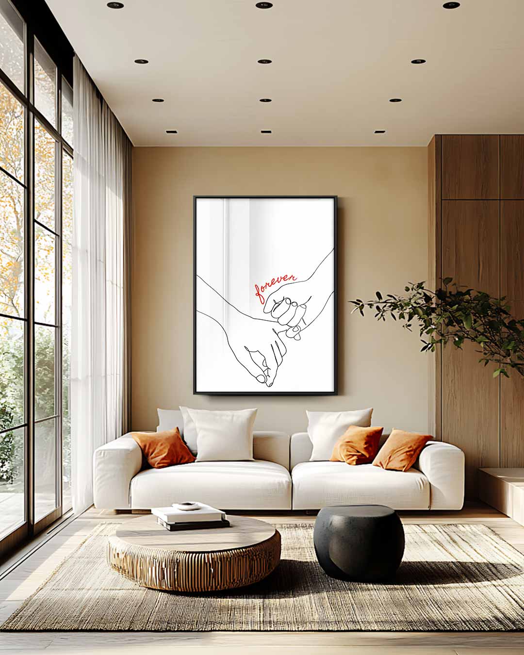 Eeuwige Verbondenheid – staand kunstwerk voor modern interieur