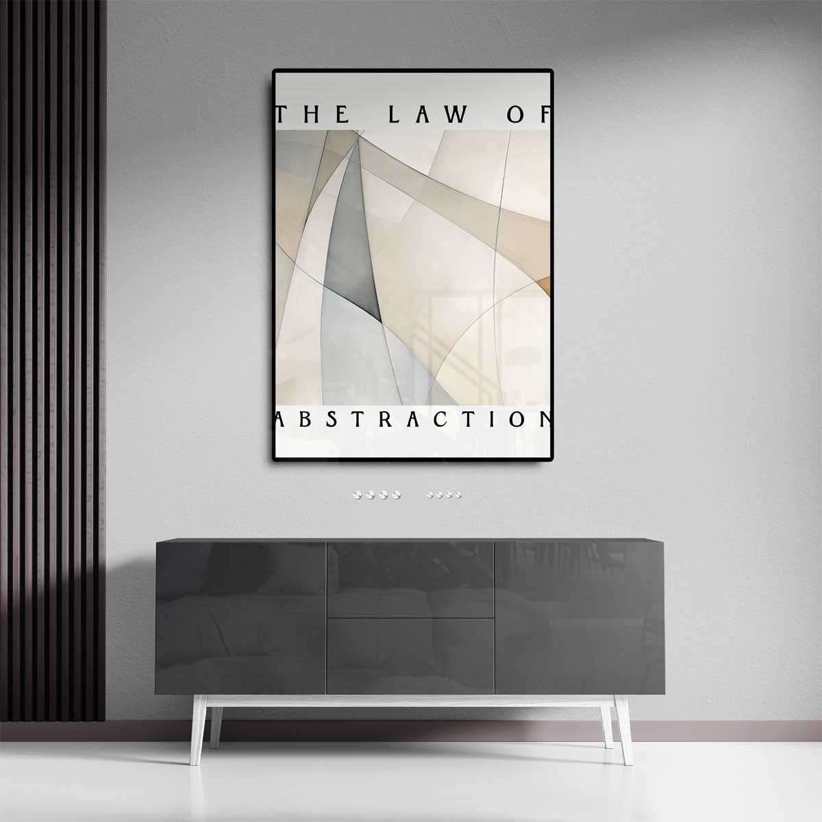 Elegante Abstractie – staand kunstwerk voor modern interieur