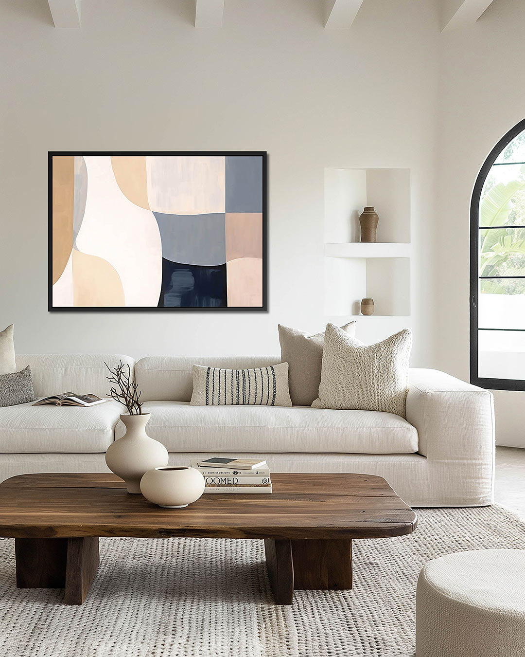 Organische vormen compositie – Harmonie – wanddecoratie in interieur
