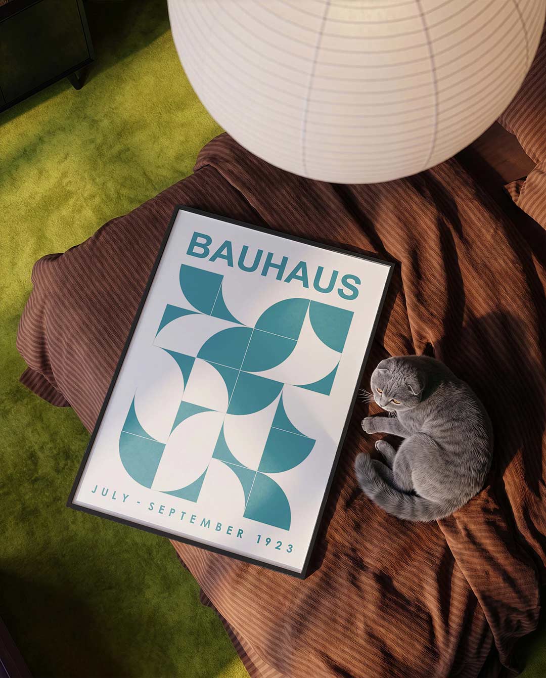 Vorm en kleur – moderne Bauhaus wandkunst als poster