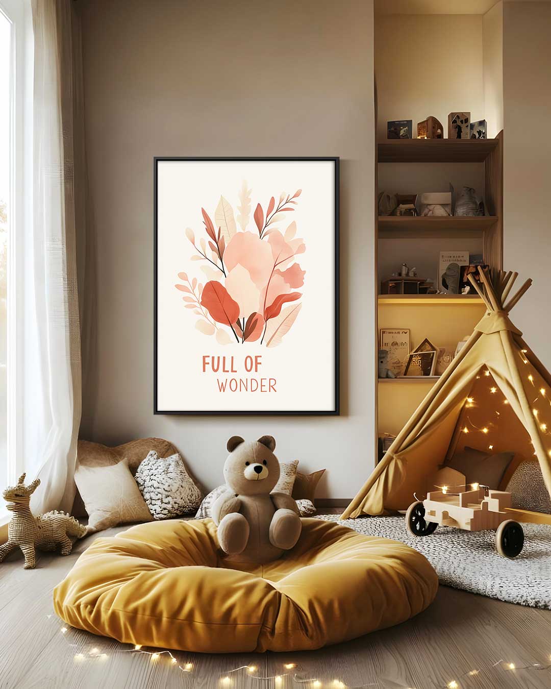 Vol Verwondering Bloemenkunst – staand kunstwerk voor modern interieur