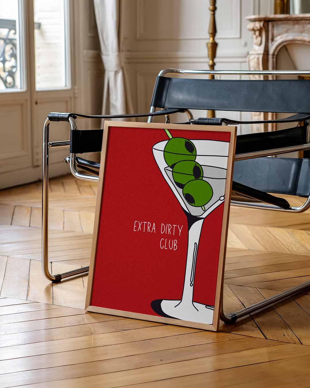 Martini Magic – zomerse wandkunst als portret poster